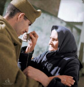 sending her son to war