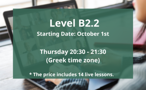 B2.2 Greek language course for intermediate learners